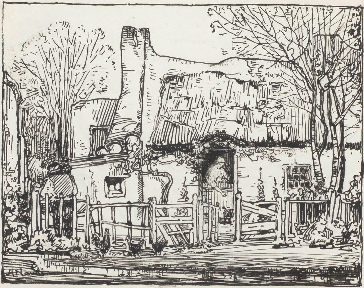 The farmhouse sketch